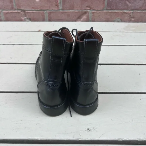 Allen Edmonds Dalton Wingtip Oxford Dress Boot Black Mens Size 9 B 1115 Dainite